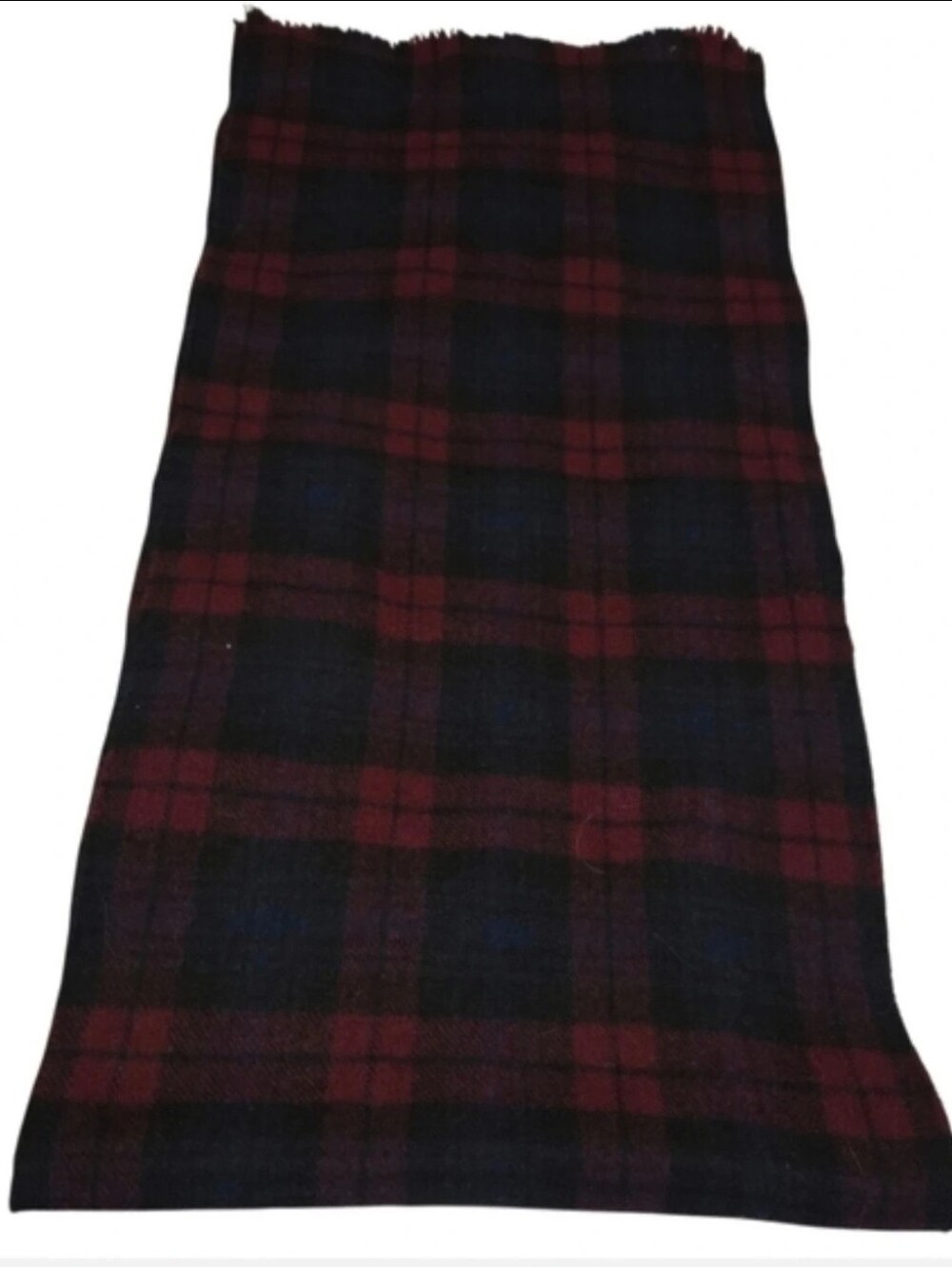 Vintage Amcrest Wool Tartan Scarf Made in Scotland